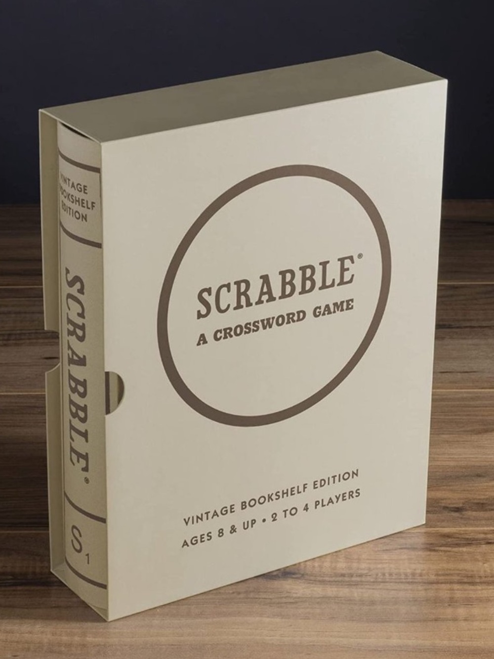 Scrabble Vintage Bookshelf Edition Cream A Crossword Game Winning Solutions